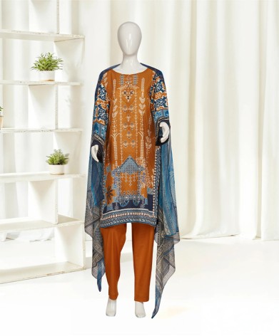 HoneyWood 3 Pc Stitched Suite