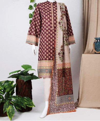 Bahara 3Pc Stitched Suit