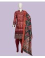 Bahara 3Pc Stitched Suit