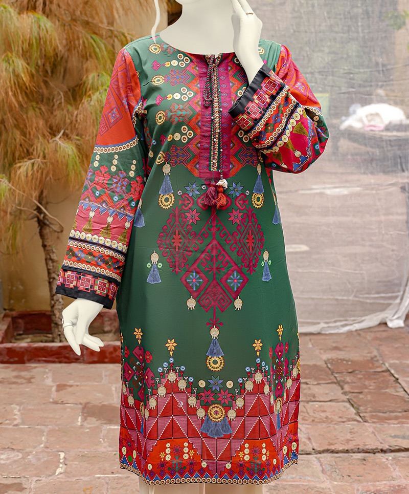 Khuloos  1 Pc Stitched Kurti