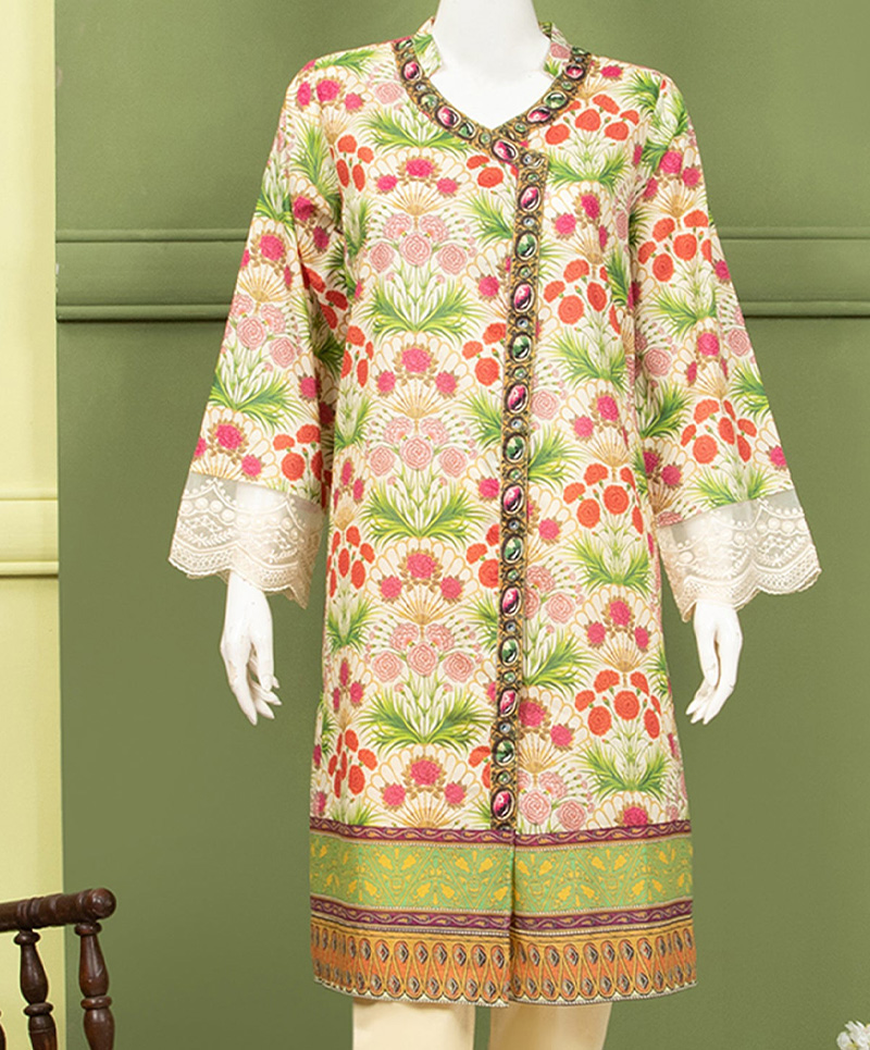 Fancy Flora 1Pc Stitched Kurti