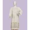 Trible 1 Pc Stitched Kurti - White