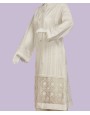 Trible 1 Pc Stitched Kurti - White