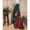 Aadin Jacquard Green 3Pc Stitched Suit