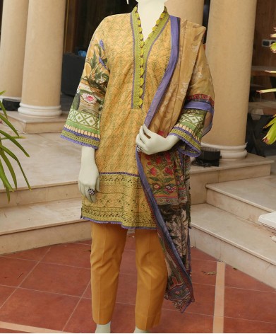 Arch Flora 3Pc Stitched Suit