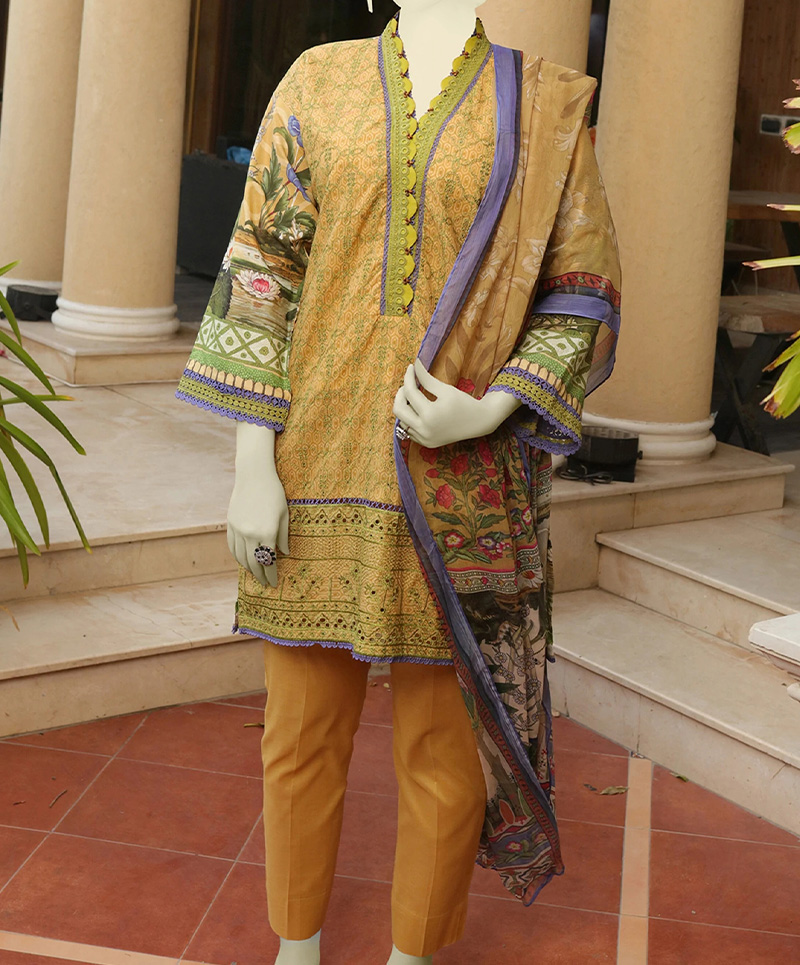 Arch Flora 3Pc Stitched Suit