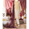Ivory God Embroidered 3 Pc Suit