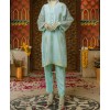 Organza 2Pc Stitched Suit-Green
