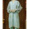 Organza 2Pc Stitched Suit-Green