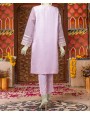 Organza 2Pc Stitched Suit-Purple