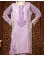 Organza 2Pc Stitched Suit-Purple