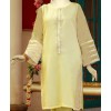 Organza 2Pc Stitched Suit-Yellow