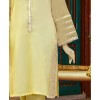 Organza 2Pc Stitched Suit-Yellow