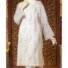 Organza 2Pc Stitched Suit-White
