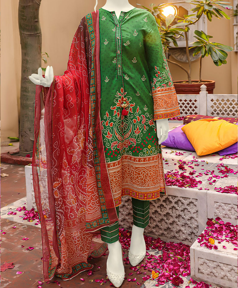 Bandhani 3Pc Stitched Suit