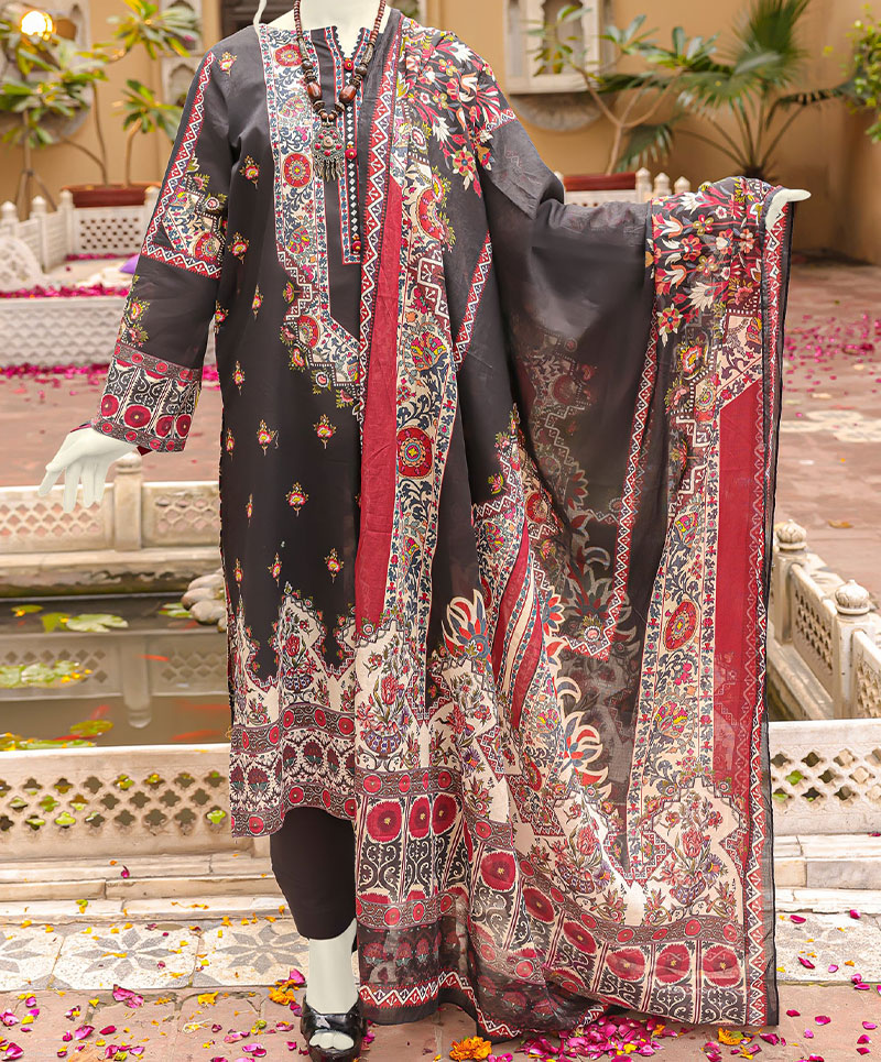 Grace 3 Pc Stitched Suit