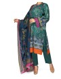 Classic Green 3 Pc Stitched Suit