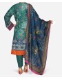Classic Green 3 Pc Stitched Suit