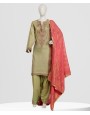 Pistachio Green 3 Piece Stitched Suit