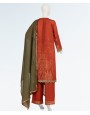 Sunset Glaze 3 Piece Stitched Suit