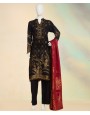 Classic Black 3 Piece Stitched Suit