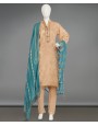 Beige Delight 3 Piece Stitched Suit