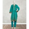 Minty Blue 3 Piece Stitched Suit