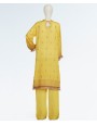 Sunshine Gold 3 Piece Stitched Suit