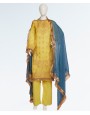 Sunshine Gold 3 Piece Stitched Suit