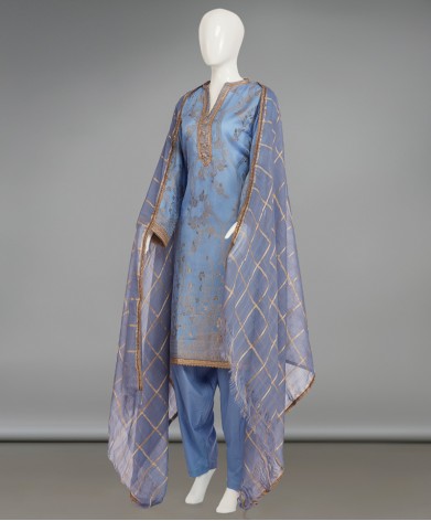 Persian Lilac 3 Piece Stitched Suit