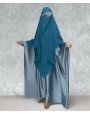 Fish Tail 2 Piece Set Abaya-Marine