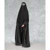 Fish Tail 2 Piece Set  Abaya-Black