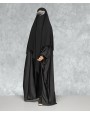 Fish Tail 2 Piece Set  Abaya-Black