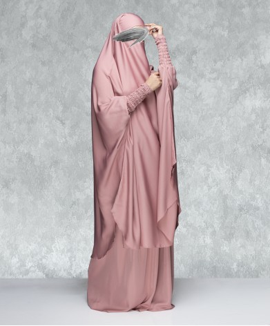 Jilbab 3 Piece Set - Pink