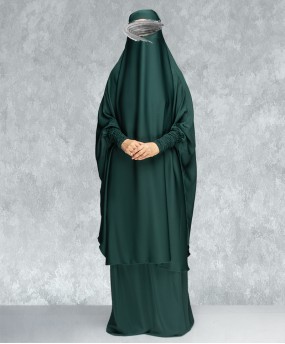 Jilbab 3 Piece Set - Green