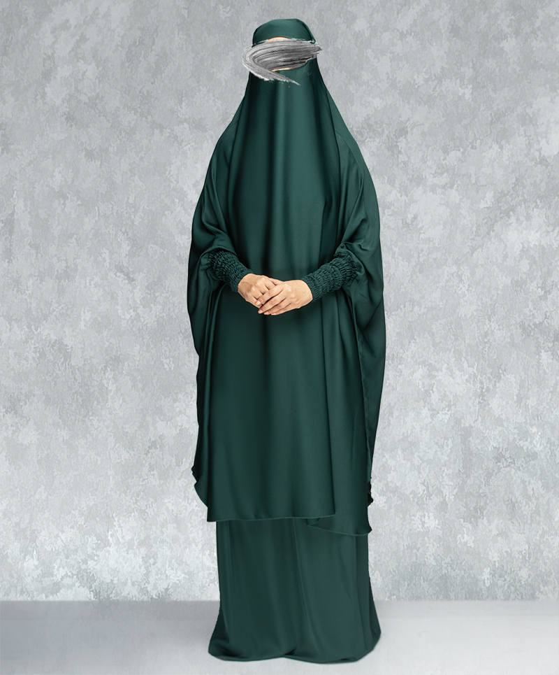 Jilbab 3 Piece Set - Green