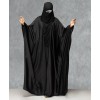 Saudi Style 3 Piece Set Abaya-Black