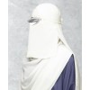 Short Niqab - White