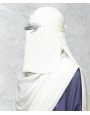 Short Niqab - White
