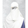 Short Niqab - White