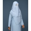 Noor 4 Pc Set Abaya - Powder Blue
