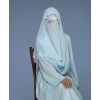 Noor 4 Pc Set Abaya - Mint Blue