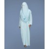 Noor 4 Pc Set Abaya - Mint Blue
