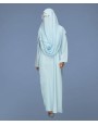Noor 4 Pc Set Abaya - Mint Blue