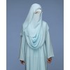 Noor 4 Pc Set Abaya - Mint Blue