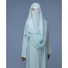Noor 4 Pc Set Abaya - Mint Blue