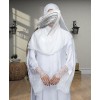 Noor 3 Pc Set Abaya - White 