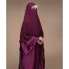 Fish Tail 2 Piece Set  Abaya-Maroon