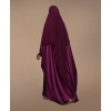 Fish Tail 2 Piece Set  Abaya-Maroon