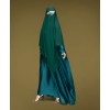 Fish Tail 2 Piece Set  Abaya-Bottle Green